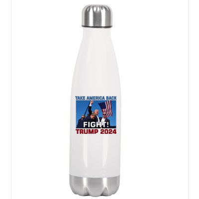 Never Surrender Trump Pennsylvania Rally Stainless Steel Insulated Water Bottle