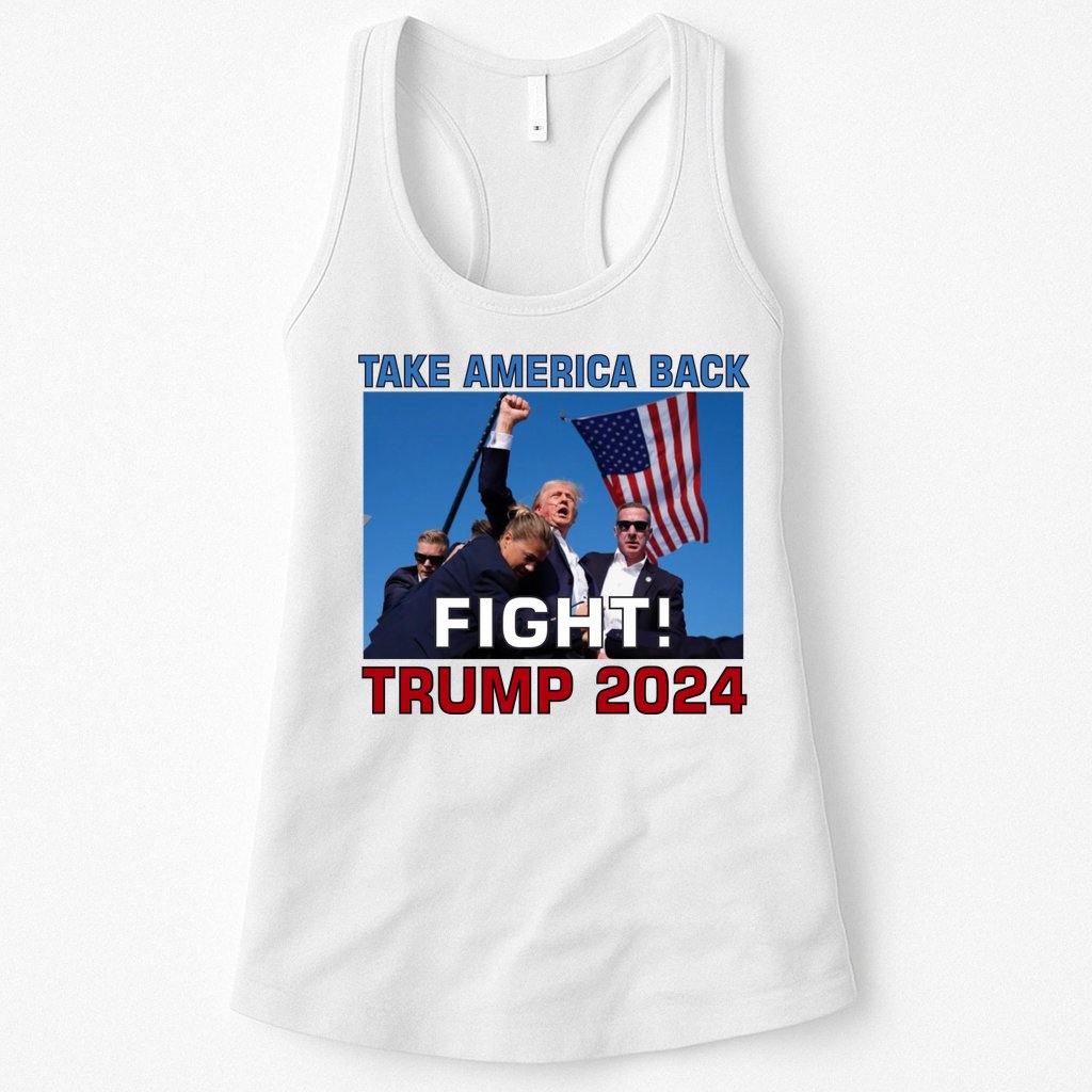Never Surrender Trump Pennsylvania Rally Womens Tank Top