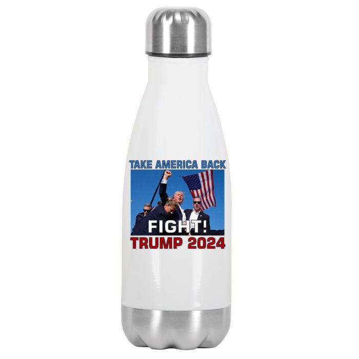 Never Surrender Trump Pennsylvania Rally Stainless Steel Insulated Water Bottle