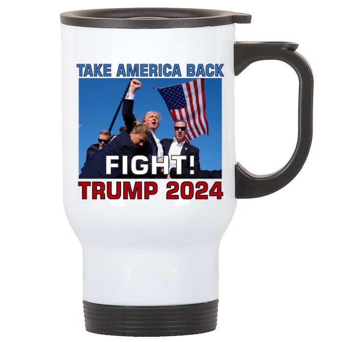 Never Surrender Trump Pennsylvania Rally Stainless Steel Travel Mug