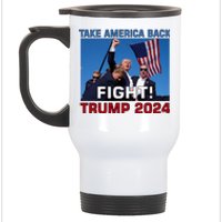 Never Surrender Trump Pennsylvania Rally Stainless Steel Travel Mug