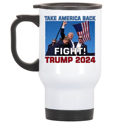 Never Surrender Trump Pennsylvania Rally Stainless Steel Travel Mug