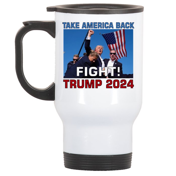 Never Surrender Trump Pennsylvania Rally Stainless Steel Travel Mug