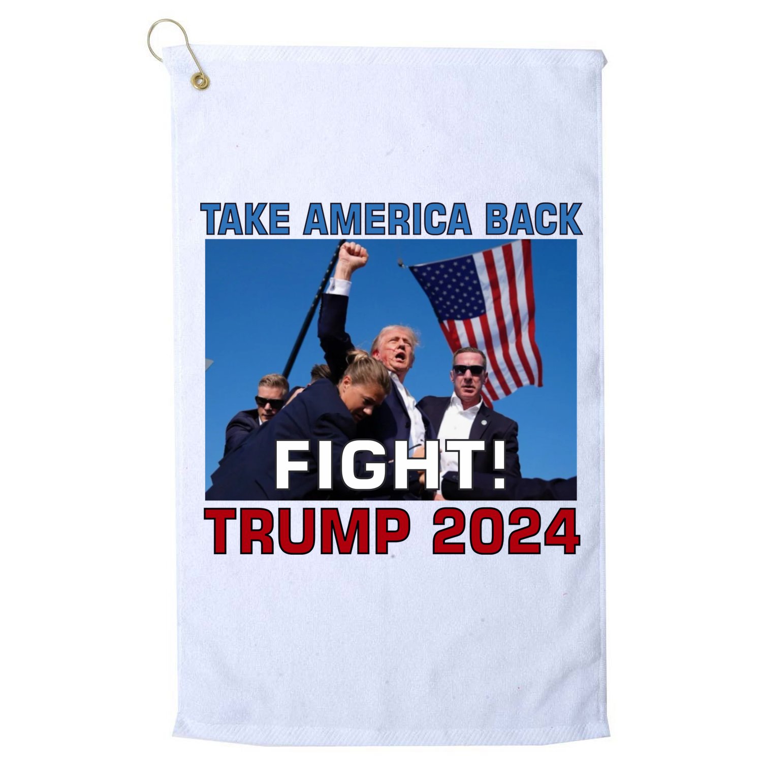 Never Surrender Trump Pennsylvania Rally Golf Towel