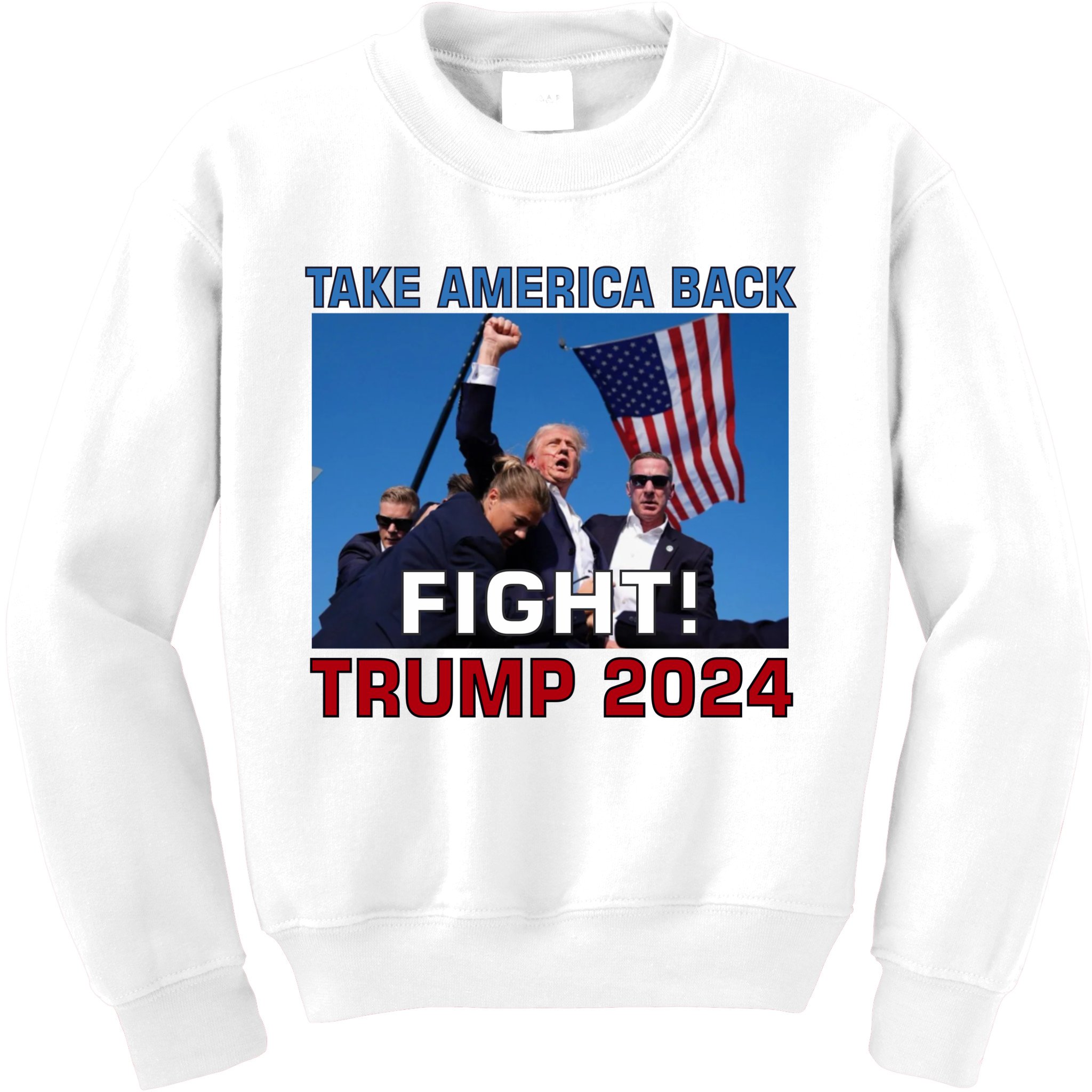 Never Surrender Trump Pennsylvania Rally Kids Sweatshirt