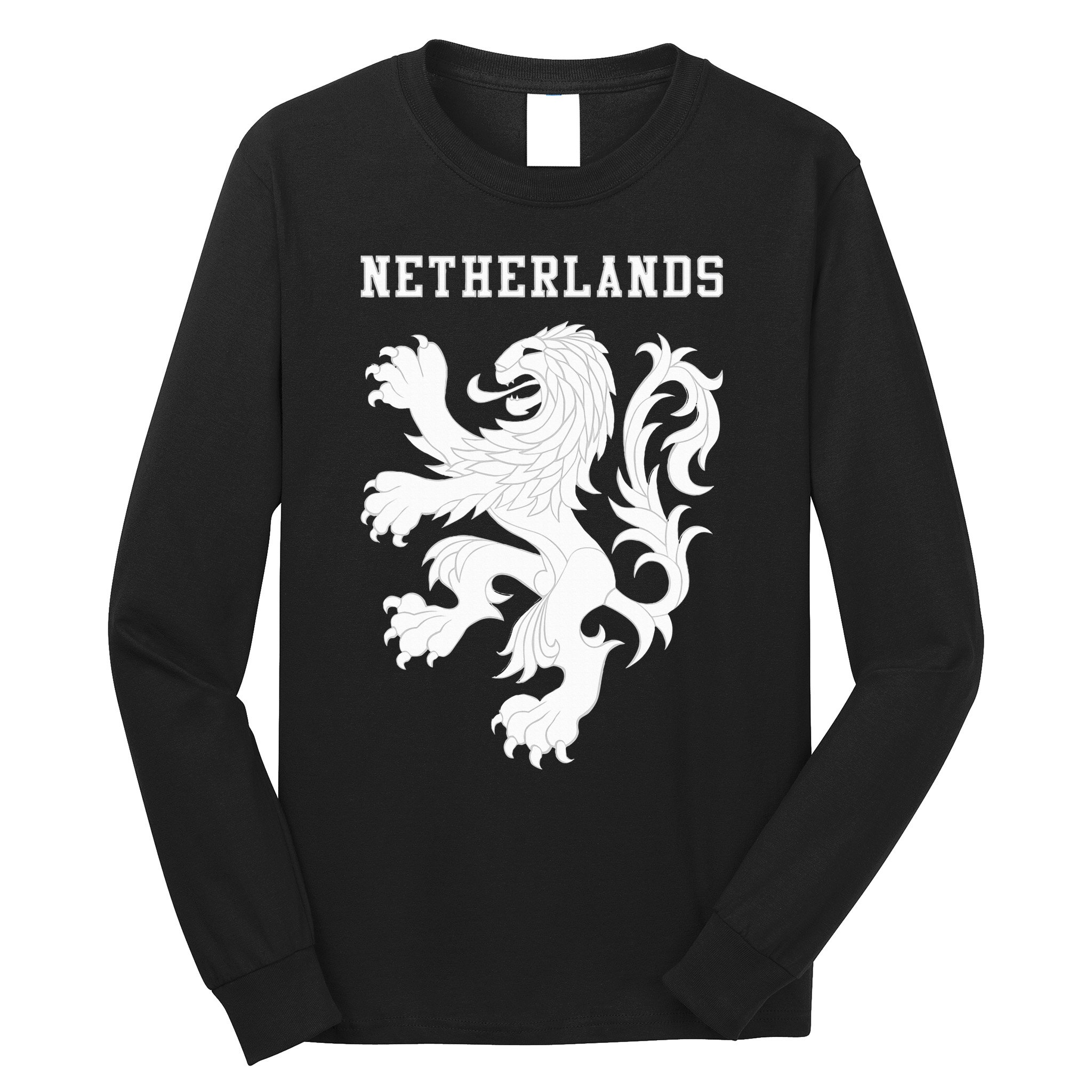 Netherlands Soccer Team National Lion Football Jersey Dutch Long Sleeve Shirt