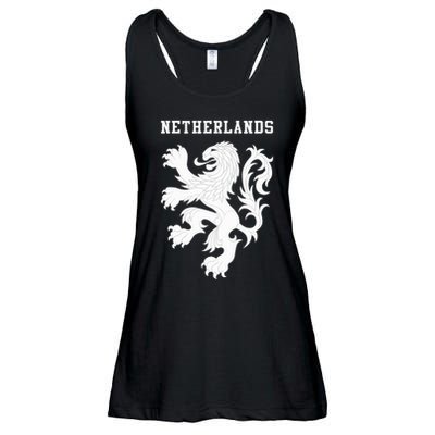 Netherlands Soccer Team National Lion Football Jersey Dutch Ladies Essential Flowy Tank