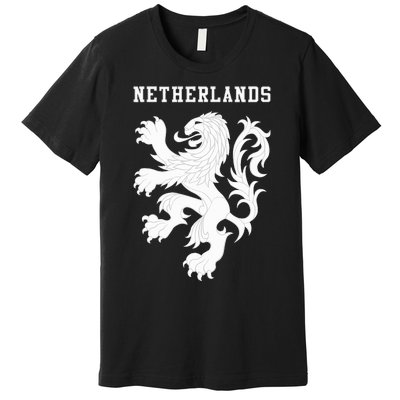 Netherlands Soccer Team National Lion Football Jersey Dutch Premium T-Shirt