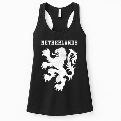 Netherlands Soccer Team National Lion Football Jersey Dutch Womens Tank Top