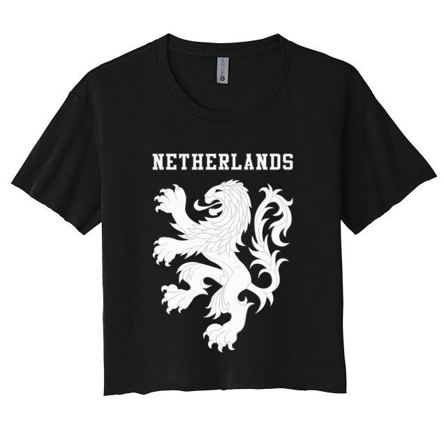 Netherlands Soccer Team National Lion Football Jersey Dutch Crop Top