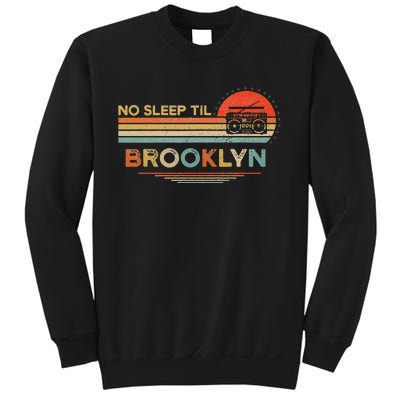 No Sleep Til Brooklyn Old School Portable Stereo Retro Sweatshirt