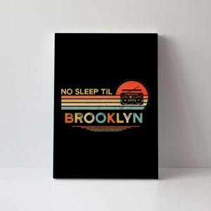 No Sleep Til Brooklyn Old School Portable Stereo Retro Canvas