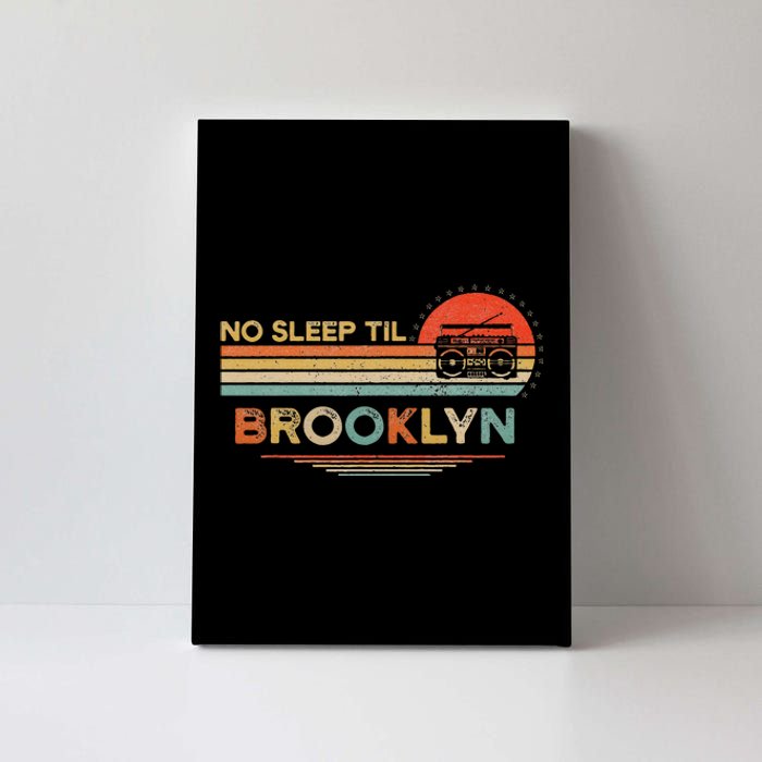 No Sleep Til Brooklyn Old School Portable Stereo Retro Canvas