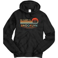 No Sleep Til Brooklyn Old School Portable Stereo Retro Tie Dye Hoodie