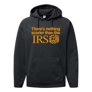 Nothing Scarier Than The Irs Funny Halloween Costume Women Performance Fleece Hoodie