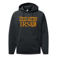 Nothing Scarier Than The Irs Funny Halloween Costume Women Performance Fleece Hoodie