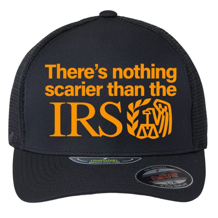 Nothing Scarier Than The Irs Funny Halloween Costume Women Flexfit Unipanel Trucker Cap