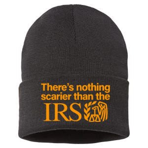 Nothing Scarier Than The Irs Funny Halloween Costume Women Sustainable Knit Beanie