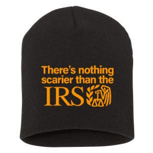 Nothing Scarier Than The Irs Funny Halloween Costume Women Short Acrylic Beanie