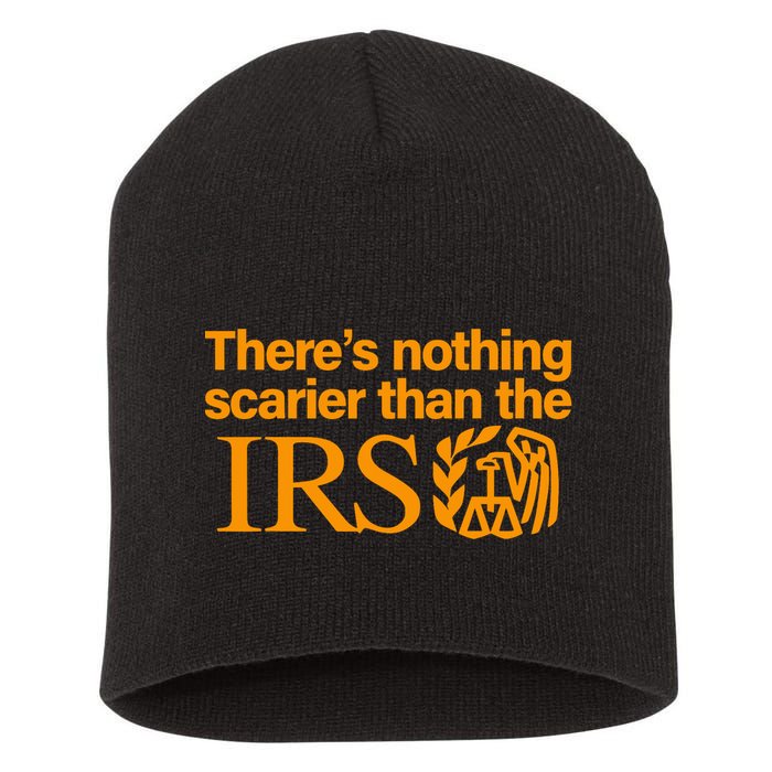 Nothing Scarier Than The Irs Funny Halloween Costume Women Short Acrylic Beanie