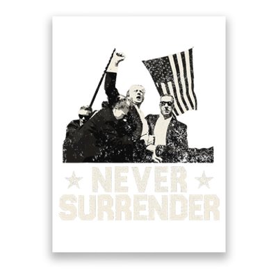 Never Surrender Trump 2024 Poster