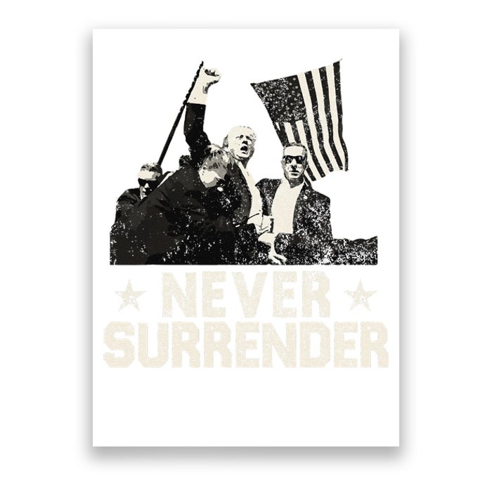 Never Surrender Trump 2024 Poster