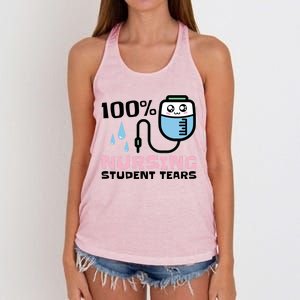 Nursing Student Tears Great Gift Women's Knotted Racerback Tank