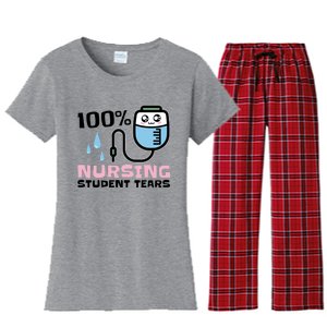 Nursing Student Tears Great Gift Women's Flannel Pajama Set