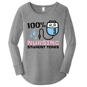 Nursing Student Tears Great Gift Women's Perfect Tri Tunic Long Sleeve Shirt