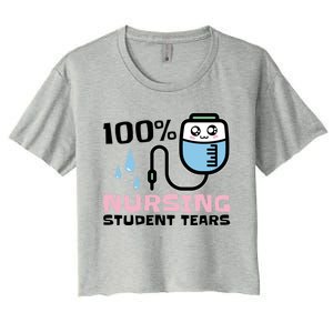 Nursing Student Tears Great Gift Women's Crop Top Tee