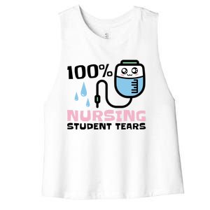 Nursing Student Tears Great Gift Women's Racerback Cropped Tank