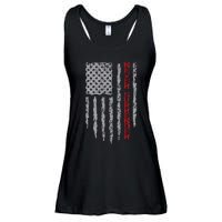 Never Surrender Usa Flag Never Surrender Ladies Essential Flowy Tank