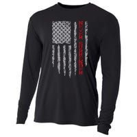 Never Surrender Usa Flag Never Surrender Cooling Performance Long Sleeve Crew