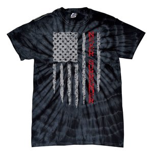 Never Surrender Usa Flag Never Surrender Tie-Dye T-Shirt