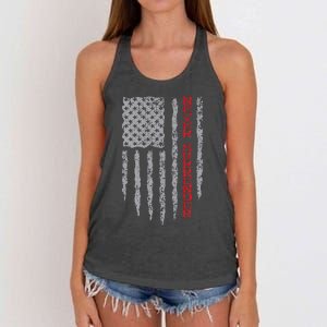 Never Surrender Usa Flag Never Surrender Women's Knotted Racerback Tank