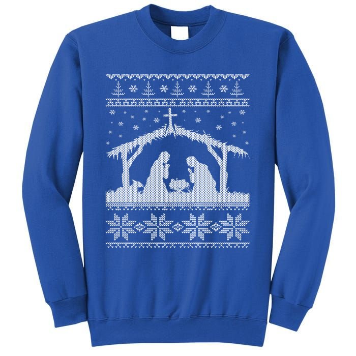 Nativity Scene Ugly Christmas Design Gift Sweatshirt