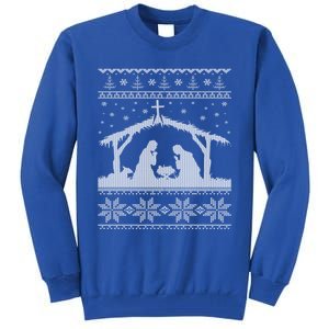 Nativity Scene Ugly Christmas Design Gift Tall Sweatshirt