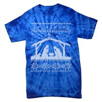 Nativity Scene Ugly Christmas Design Gift Tie-Dye T-Shirt