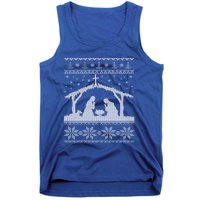 Nativity Scene Ugly Christmas Design Gift Tank Top