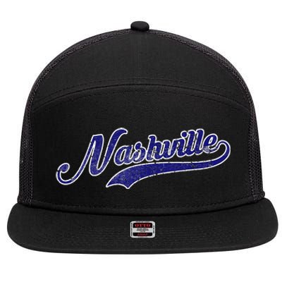 Nashville Soccer Vintage Fan 7 Panel Mesh Trucker Snapback Hat