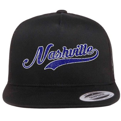 Nashville Soccer Vintage Fan Flat Bill Trucker Hat