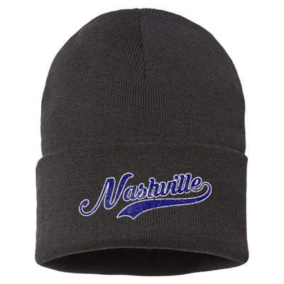 Nashville Soccer Vintage Fan Sustainable Knit Beanie