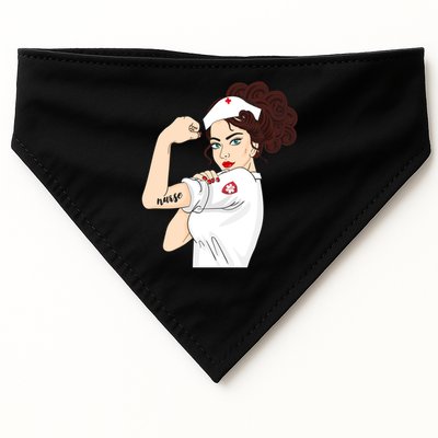 Nurse Strong Warrior Proud Nurses And Students Gift USA-Made Doggie Bandana