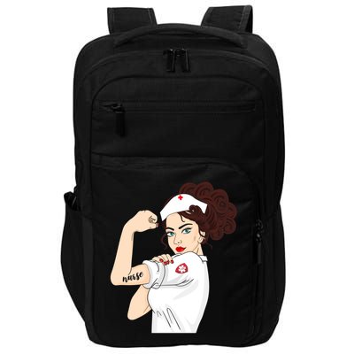 Nurse Strong Warrior Proud Nurses And Students Gift Impact Tech Backpack