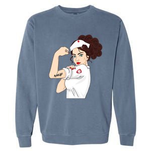 Nurse Strong Warrior Proud Nurses And Students Gift Garment-Dyed Sweatshirt