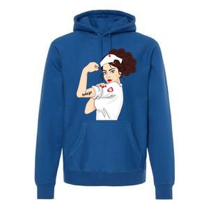 Nurse Strong Warrior Proud Nurses And Students Gift Premium Hoodie