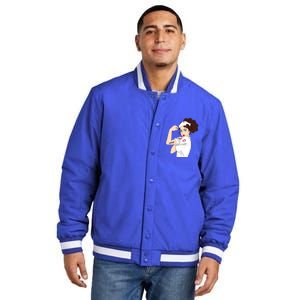 Nurse Strong Warrior Proud Nurses And Students Gift Insulated Varsity Jacket