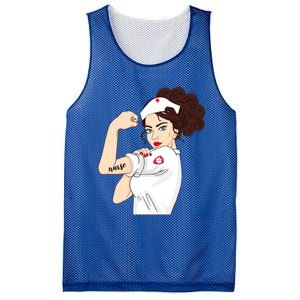 Nurse Strong Warrior Proud Nurses And Students Gift Mesh Reversible Basketball Jersey Tank