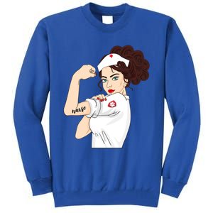 Nurse Strong Warrior Proud Nurses And Students Gift Tall Sweatshirt