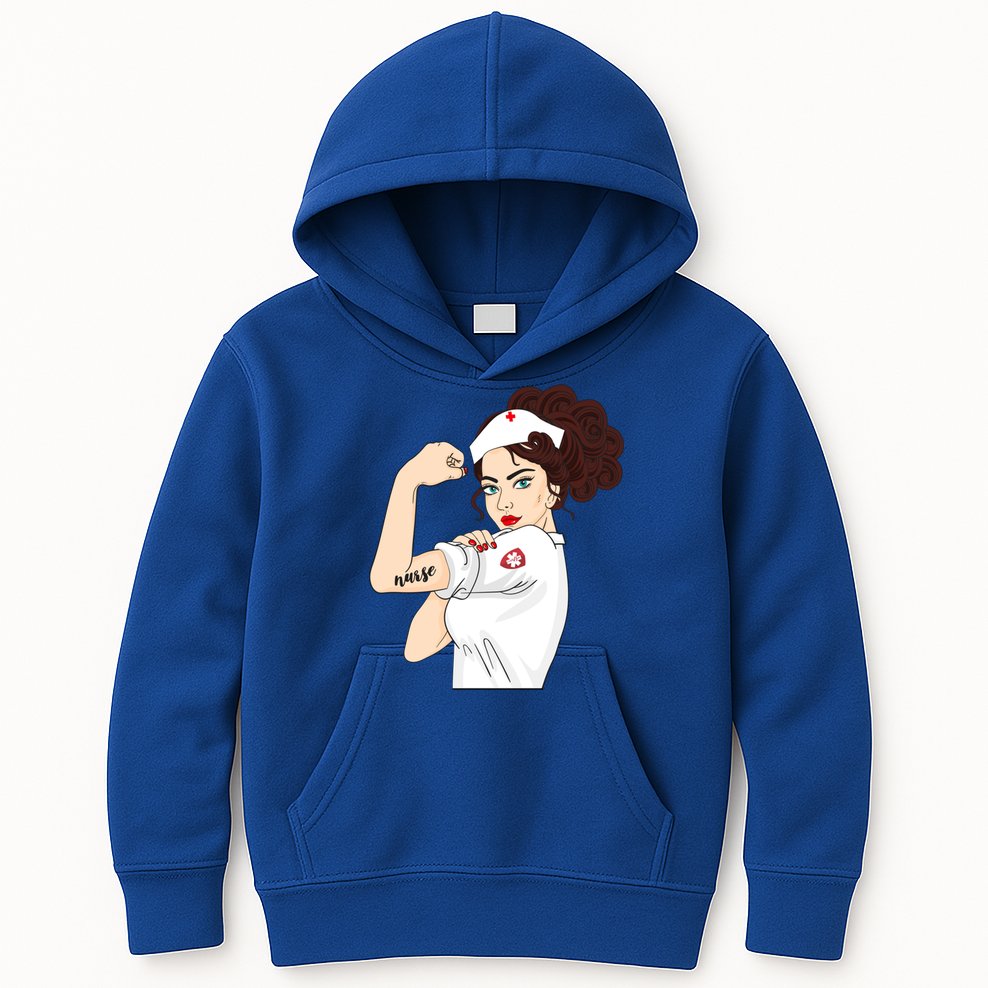 Nurse Strong Warrior Proud Nurses And Students Gift Kids Hoodie